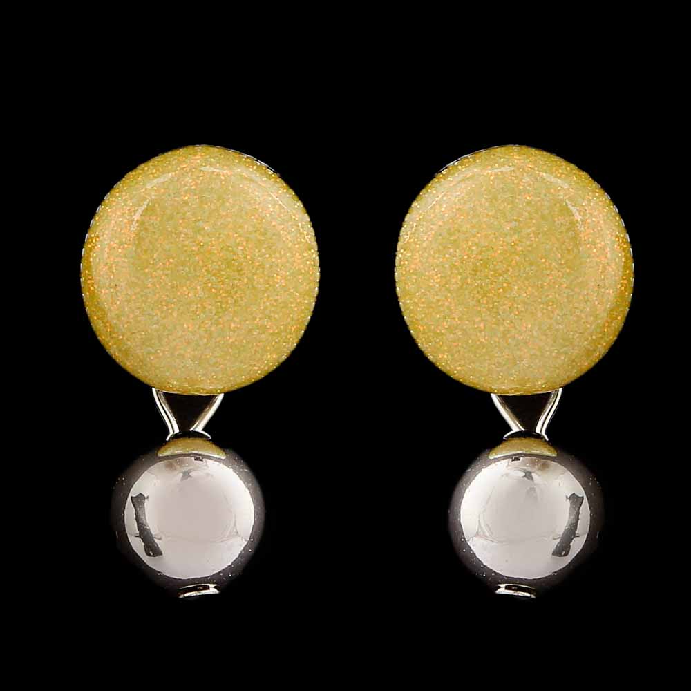 Women's Ear Tops - Mustard, Women, Earrings & Tops, Chase Value, Chase Value