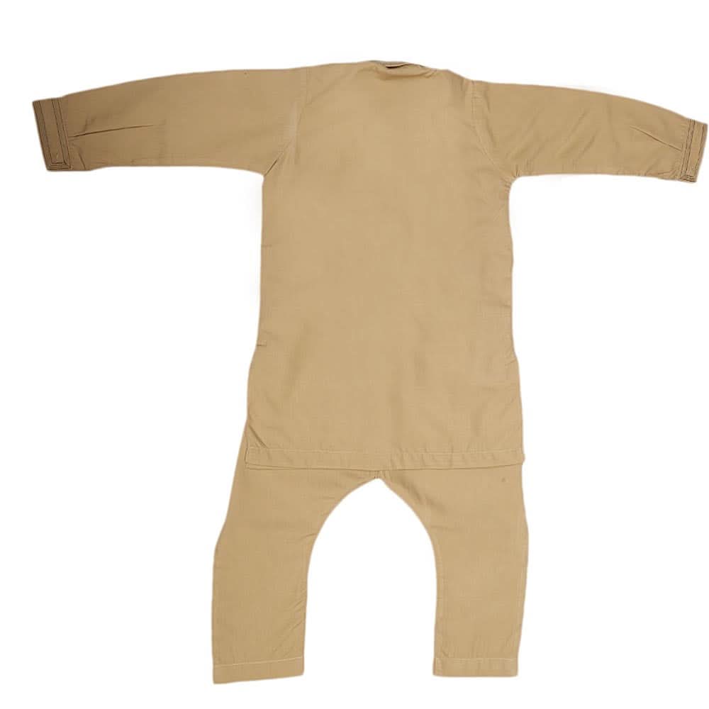 Boys Embroidered Shalwar Suit - Khakhi, Kids, Boys Shalwar Kameez, Chase Value, Chase Value