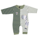 Newborn Boys Full Sleeves Romper - Green, Kids, New Born Boys Rompers, Chase Value, Chase Value