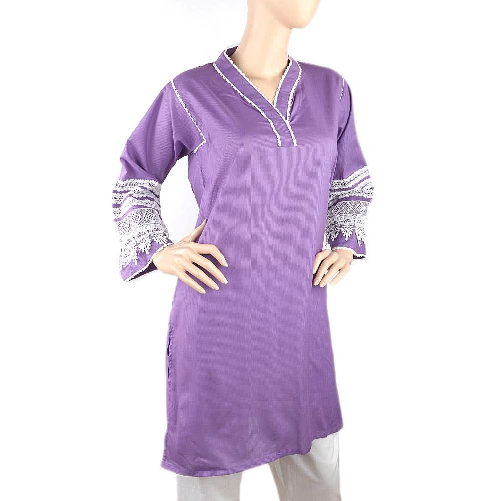 Women's Fancy Kurti - Purple, Women, Ready Kurtis, Chase Value, Chase Value