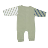 Newborn Boys Full Sleeves Romper - Green, Kids, New Born Boys Rompers, Chase Value, Chase Value