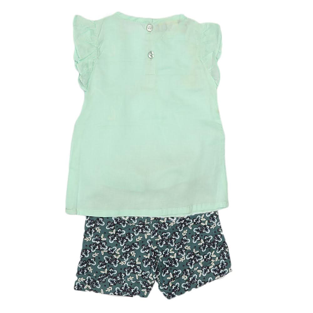 Newborn Baby Suit 2Pcs - Sea Green, Kids, NB Boys Sets And Suits, Chase Value, Chase Value