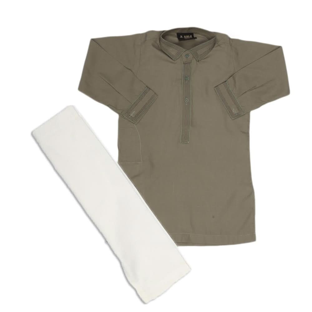 Boys Embroidered Shalwar Suit - Green, Kids, Boys Shalwar Kameez, Chase Value, Chase Value