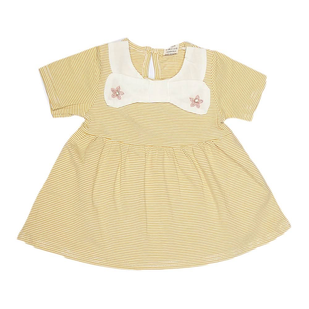 Newborn Baby Frock - Yellow, Kids, NB Girls Frocks, Chase Value, Chase Value
