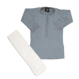 Boys Embroidered Shalwar Suit - Blue, Kids, Boys Shalwar Kameez, Chase Value, Chase Value