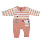 Newborn Boys Full Sleeves Romper - Peach, Kids, New Born Boys Rompers, Chase Value, Chase Value
