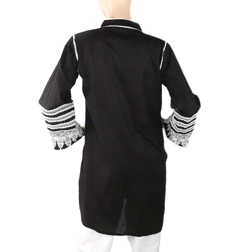 Women's Fancy Kurti - Black, Women, Ready Kurtis, Chase Value, Chase Value