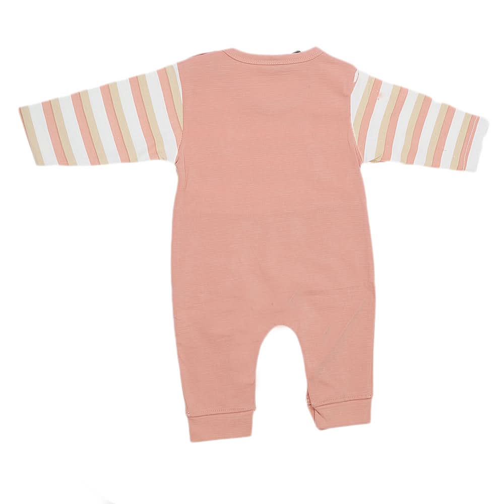 Newborn Boys Full Sleeves Romper - Peach, Kids, New Born Boys Rompers, Chase Value, Chase Value