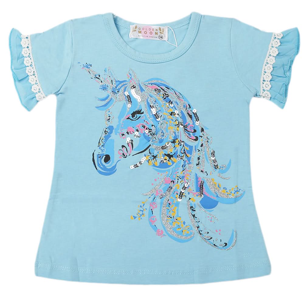 Girls T-Shirts - Light Blue, Girls T-Shirts, Chase Value, Chase Value