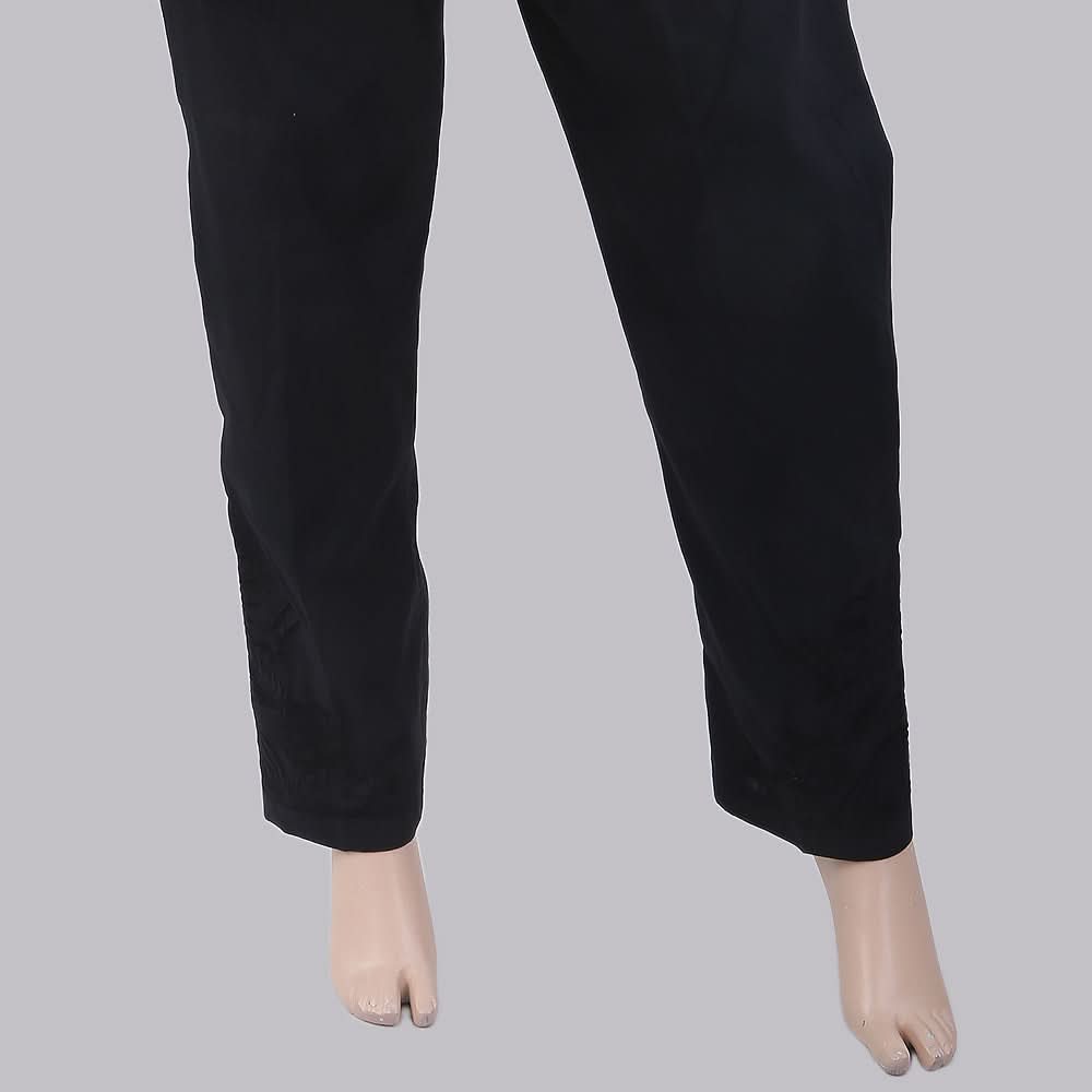 Women's Bottom Embroidered Trouser - Black, Women, Pants & Tights, Chase Value, Chase Value