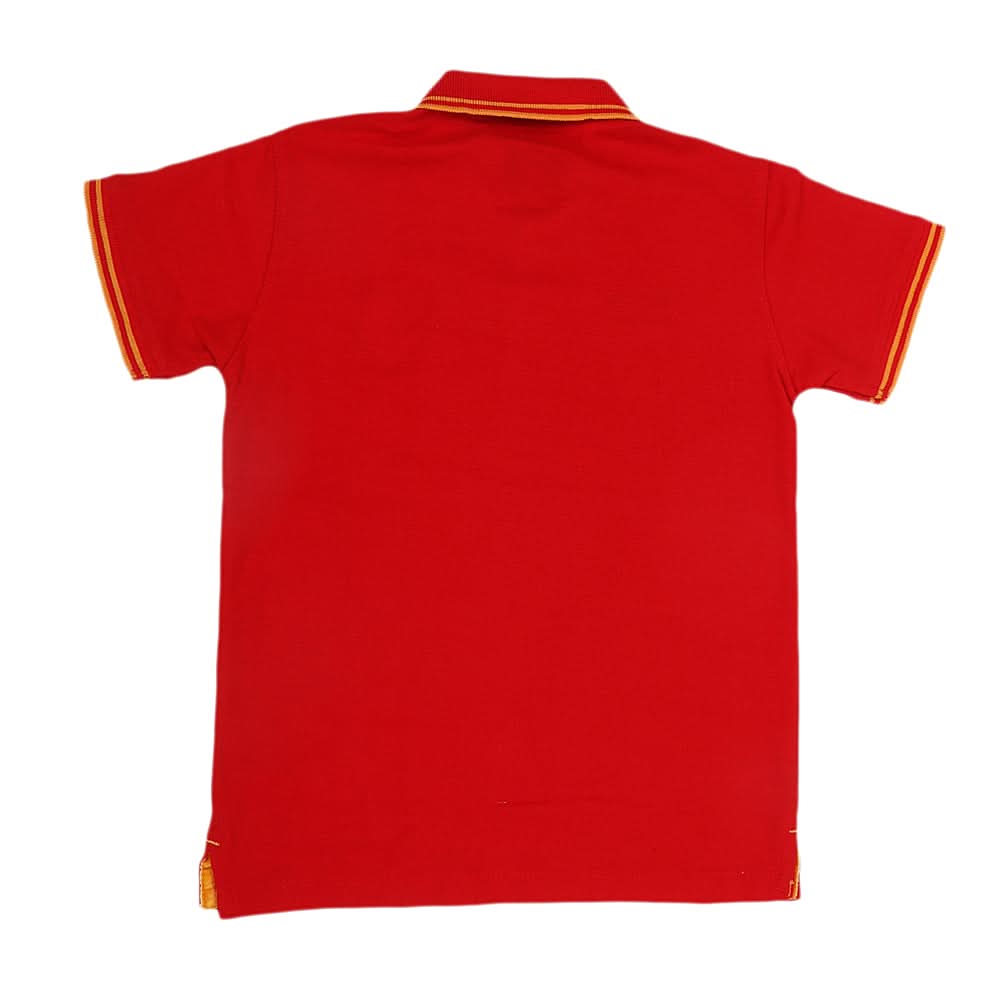 Boys Half Sleeves Polo T-Shirt - Red, Kids, Boys T-Shirts, Chase Value, Chase Value