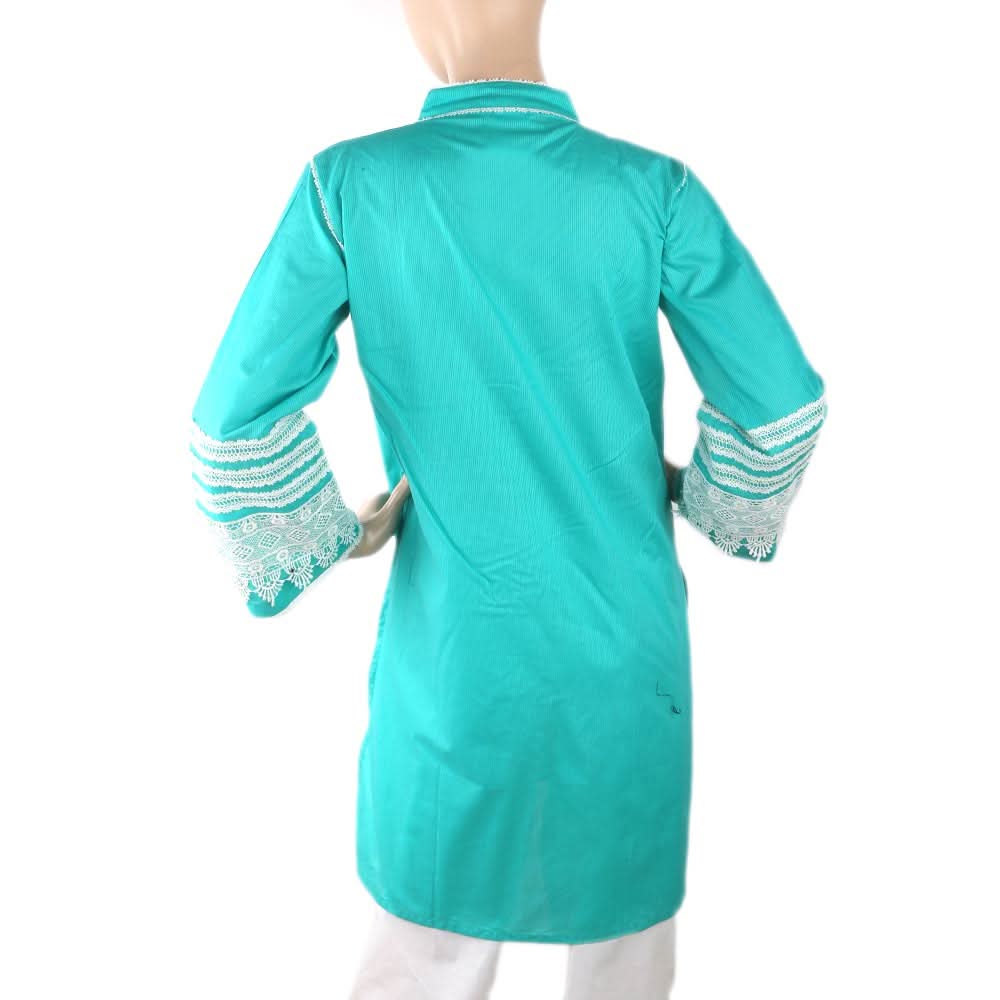 Women's Fancy Kurti - Sea Green, Women, Ready Kurtis, Chase Value, Chase Value