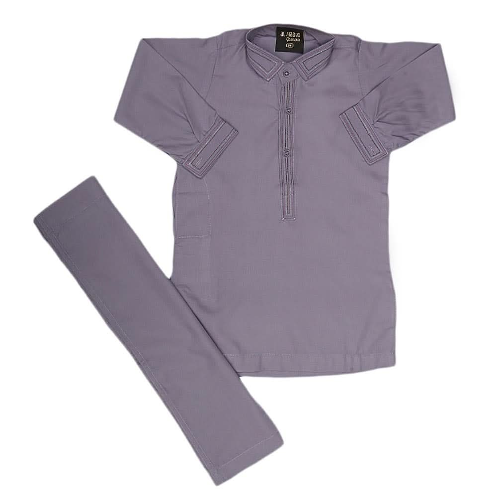 Boys Embroidered Shalwar Suit - Purple, Kids, Boys Shalwar Kameez, Chase Value, Chase Value