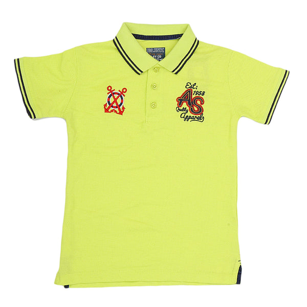 Boys Half Sleeves Polo T-Shirt - Green, Kids, Boys T-Shirts, Chase Value, Chase Value