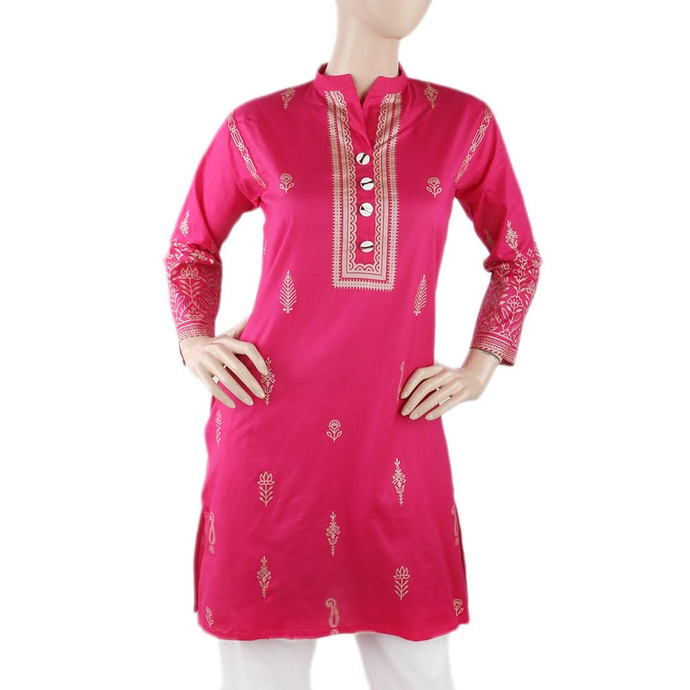 Women's Fancy Kurti - Pink, Women, Ready Kurtis, Chase Value, Chase Value