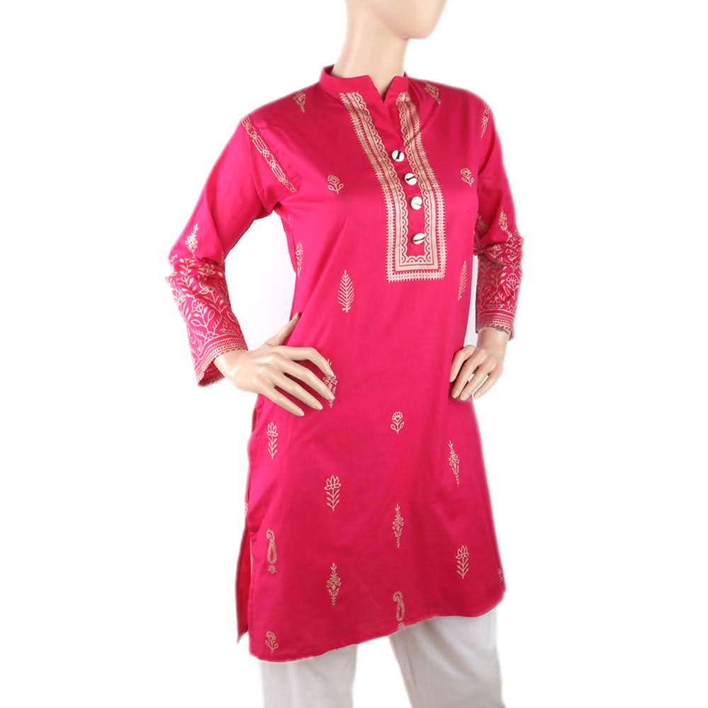 Women's Fancy Kurti - Pink, Women, Ready Kurtis, Chase Value, Chase Value