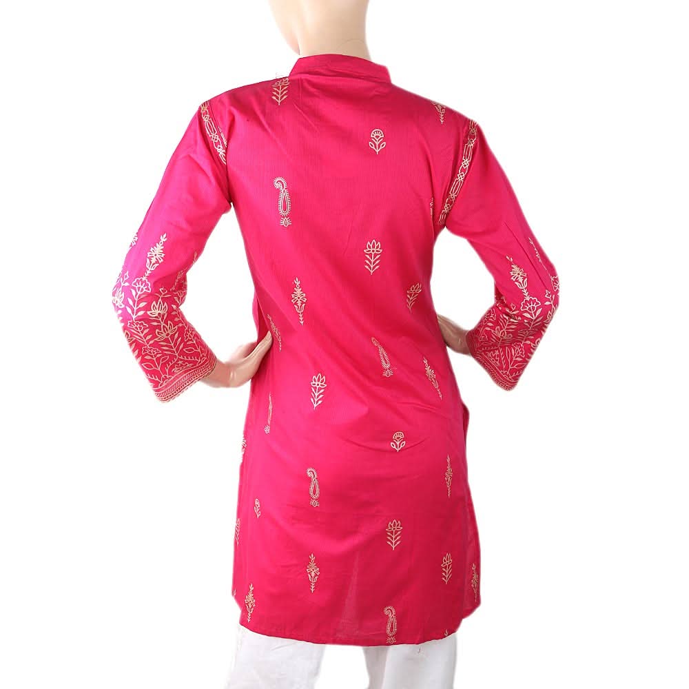Women's Fancy Kurti - Pink, Women, Ready Kurtis, Chase Value, Chase Value