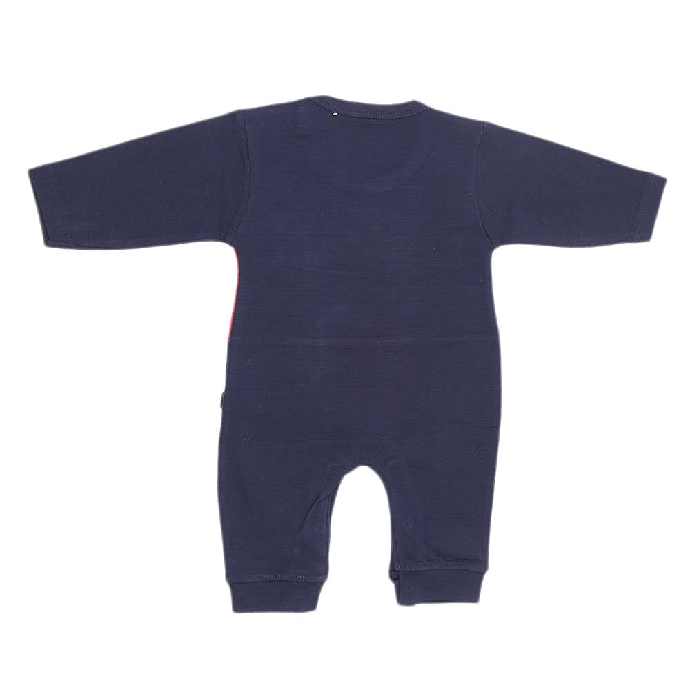 Newborn Boys Full Sleeves Romper - Navy Blue, Kids, New Born Boys Rompers, Chase Value, Chase Value