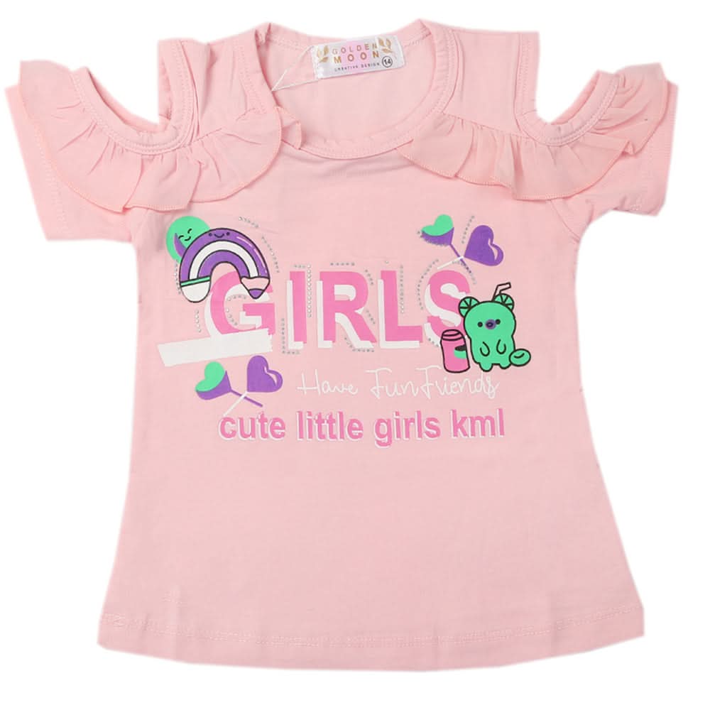 Girls T-Shirts - Light Pink, Girls T-Shirts, Chase Value, Chase Value