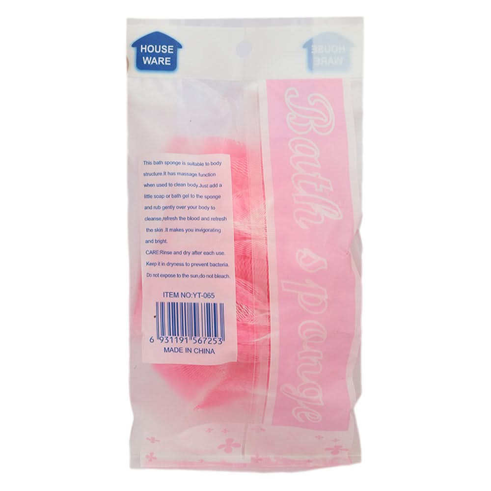 Loofah Bath Sponge (YT-065) - Pink, Beauty & Personal Care, Shower Gel, Chase Value, Chase Value