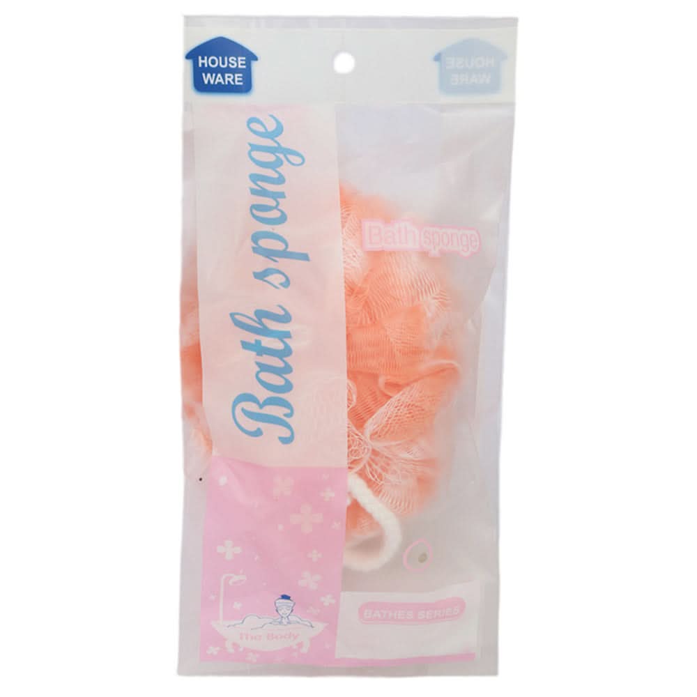 Loofah Bath Sponge (YT-065) - Orange, Beauty & Personal Care, Shower Gel, Chase Value, Chase Value