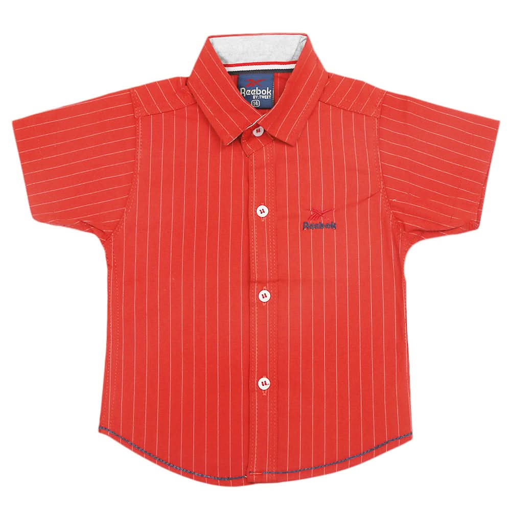 Boys Stripe Casual Shirt - Red, Kids, Boys Shirts, Chase Value, Chase Value