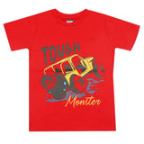 Boys Half sleeves Printed T-Shirt - Red, Boys T-Shirts, Chase Value, Chase Value