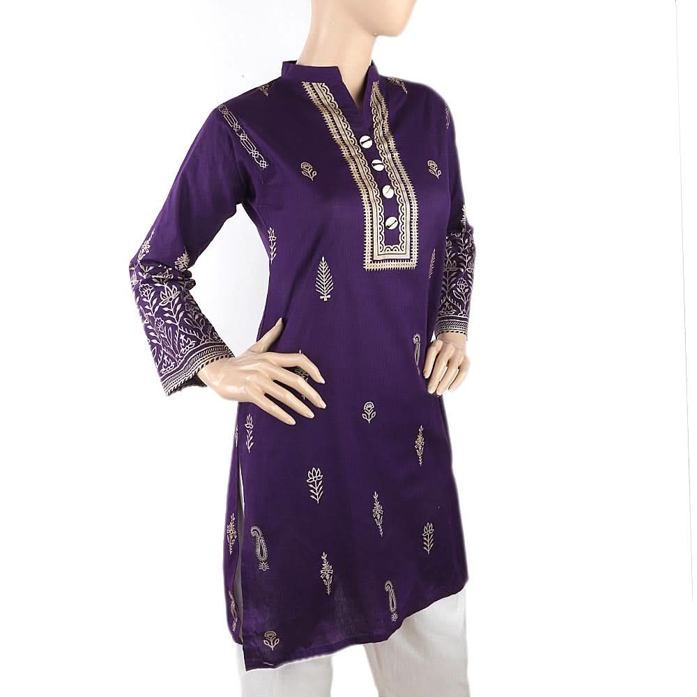 Women's Fancy Kurti - Purple, Women, Ready Kurtis, Chase Value, Chase Value