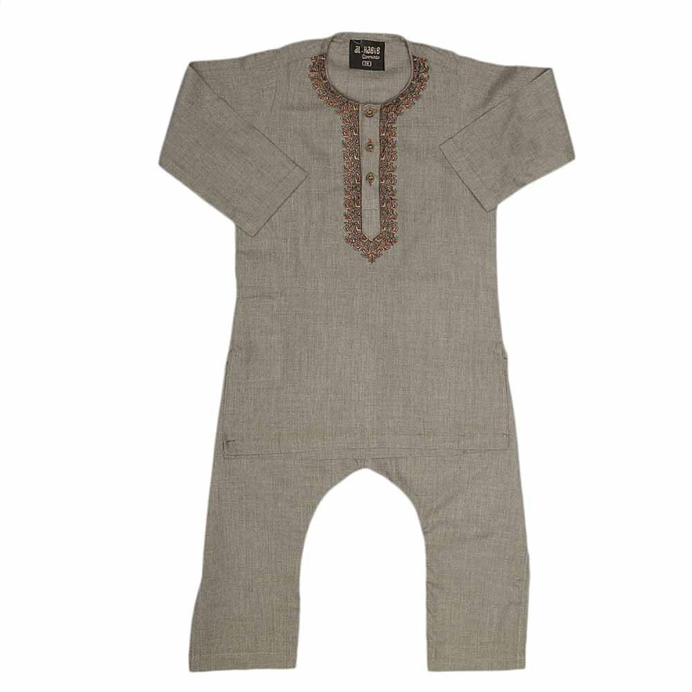 Boys Embroidered Shalwar Suit - Green, Kids, Boys Shalwar Kameez, Chase Value, Chase Value