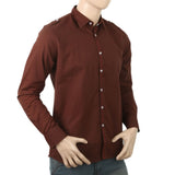 Men's Full Sleeves Casual Shirt - Dark Brown, Men, Shirts, Chase Value, Chase Value