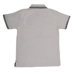 Boys Half Sleeves Polo T-Shirt - Grey, Kids, Boys T-Shirts, Chase Value, Chase Value