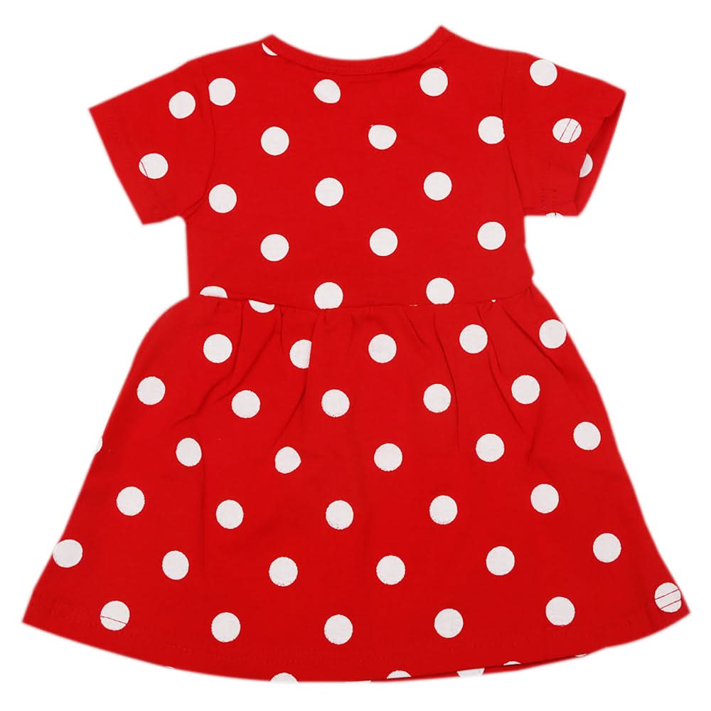 Newborn Girls Frock - Red, Kids, Newborn Girls Frocks, Chase Value, Chase Value