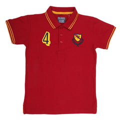 Boys Half Sleeves Polo T-Shirt - Maroon, Kids, Boys T-Shirts, Chase Value, Chase Value