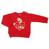 Newborn Girls Terry T-Shirt - Red, Kids, New Born Girls T-Shirts, Chase Value, Chase Value