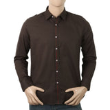 Men's Full Sleeves Casual Shirt - Dark Brown, Men, Shirts, Chase Value, Chase Value