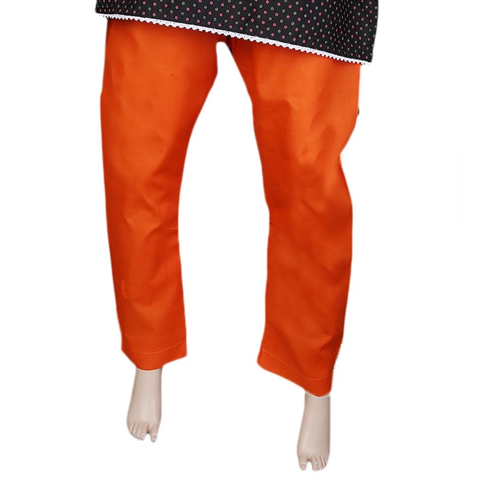 Women's Basic Trouser -  Orange, Women, Pants & Tights, Chase Value, Chase Value