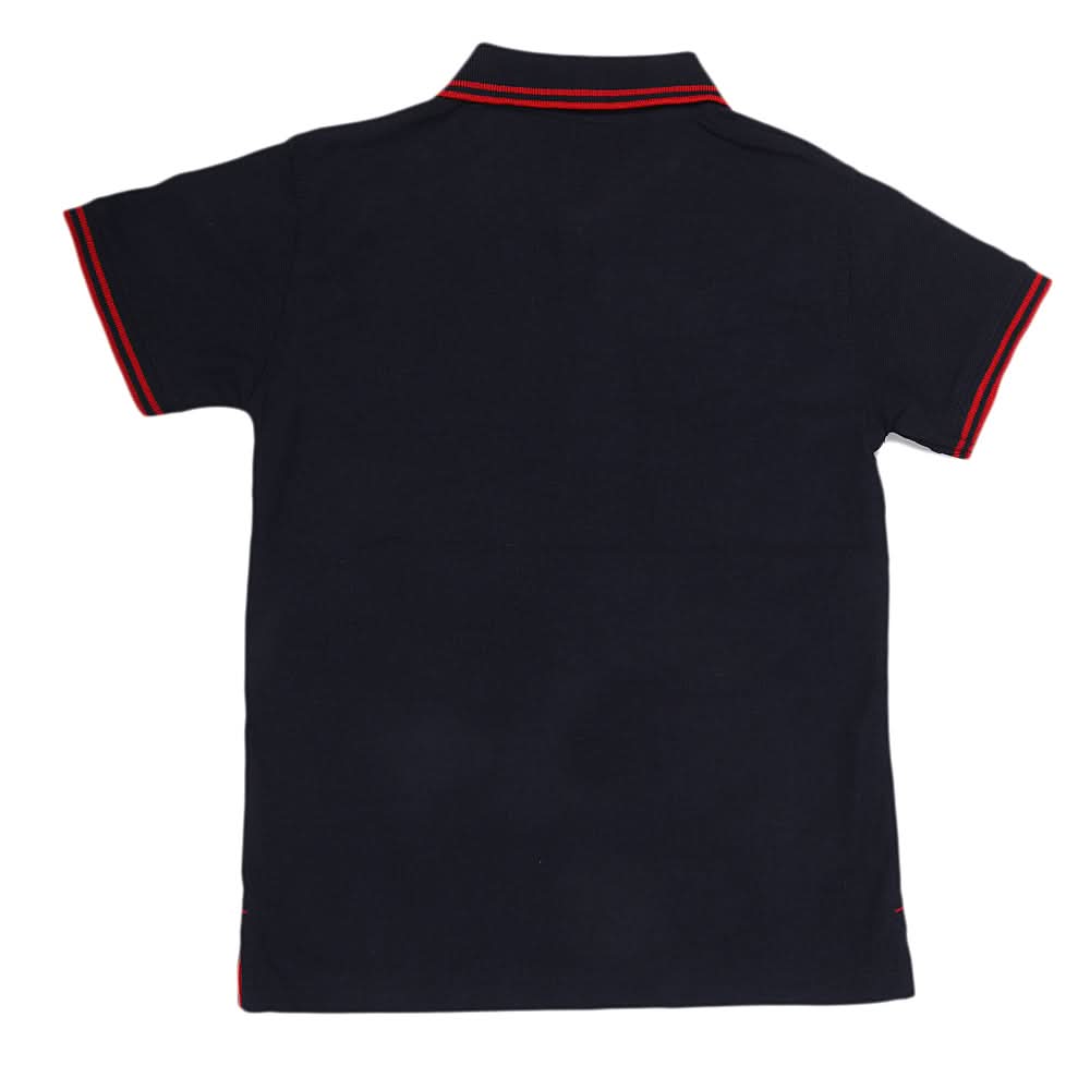 Boys Half Sleeves Polo T-Shirt - Navy Blue, Kids, Boys T-Shirts, Chase Value, Chase Value