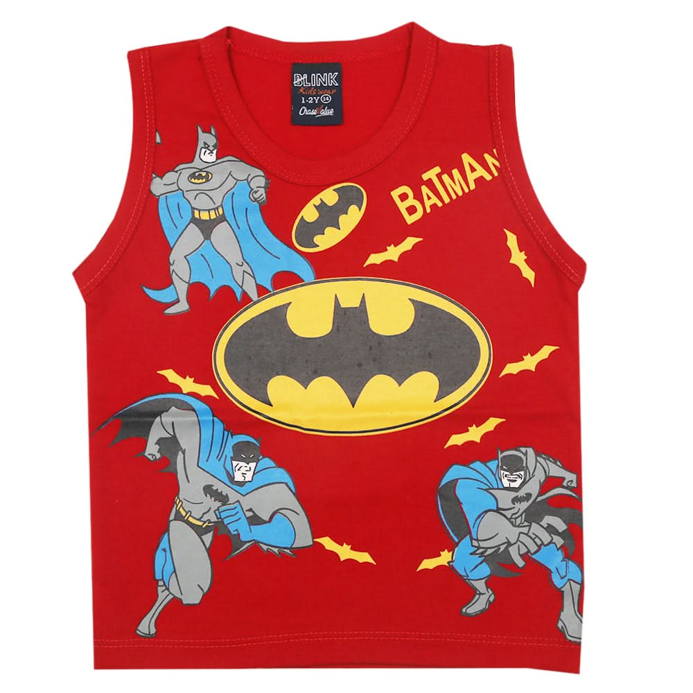 Boys Sando T-Shirt - Red, Boys T-Shirts, Chase Value, Chase Value