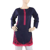 Women's Embroidery Kurti - Navy Blue, Women, Ready Kurtis, Chase Value, Chase Value