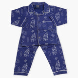 Boys Full Sleeves Night Suit - Navy Blue, Boys Sets & Suits, Chase Value, Chase Value