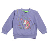 Girls Full Sleeves T-Shirt - Purple, Girls T-Shirts, Chase Value, Chase Value