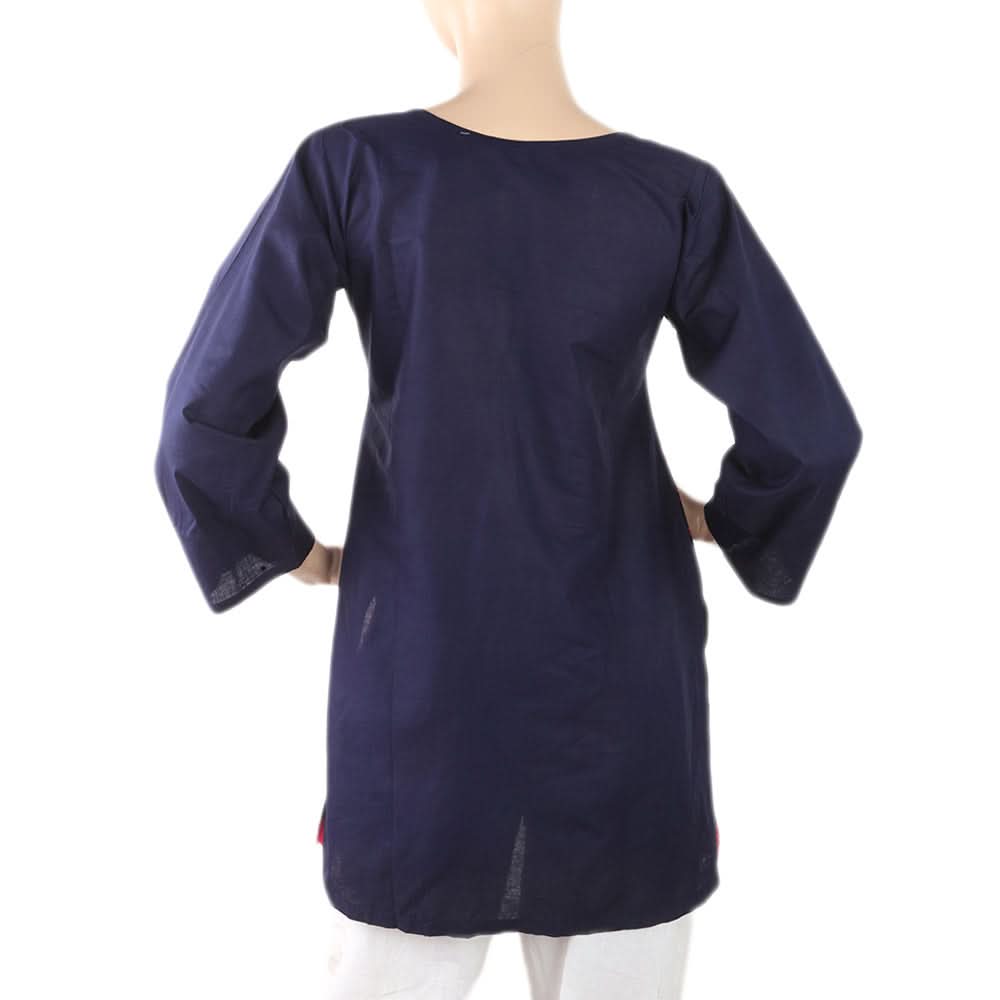 Women's Embroidery Kurti - Navy Blue, Women, Ready Kurtis, Chase Value, Chase Value