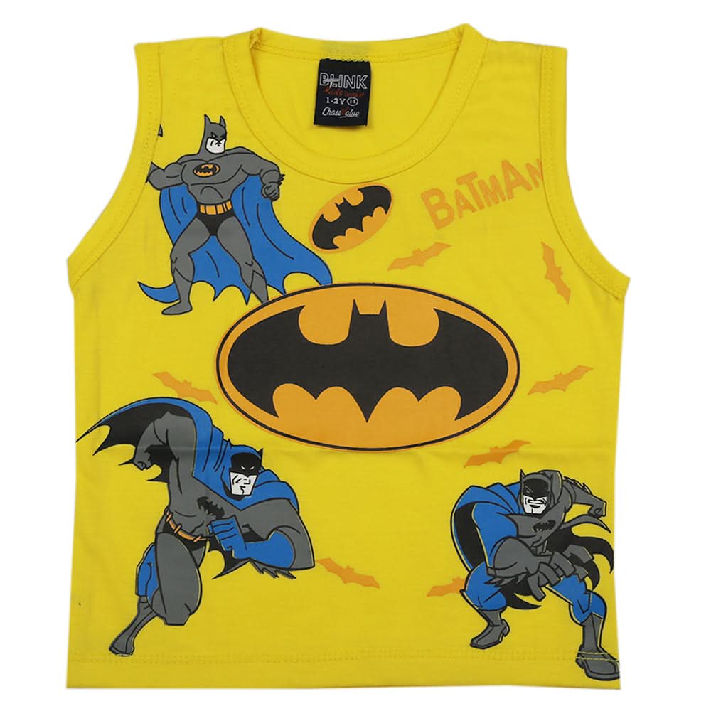 Boys Sando T-Shirt - Yellow, Boys T-Shirts, Chase Value, Chase Value