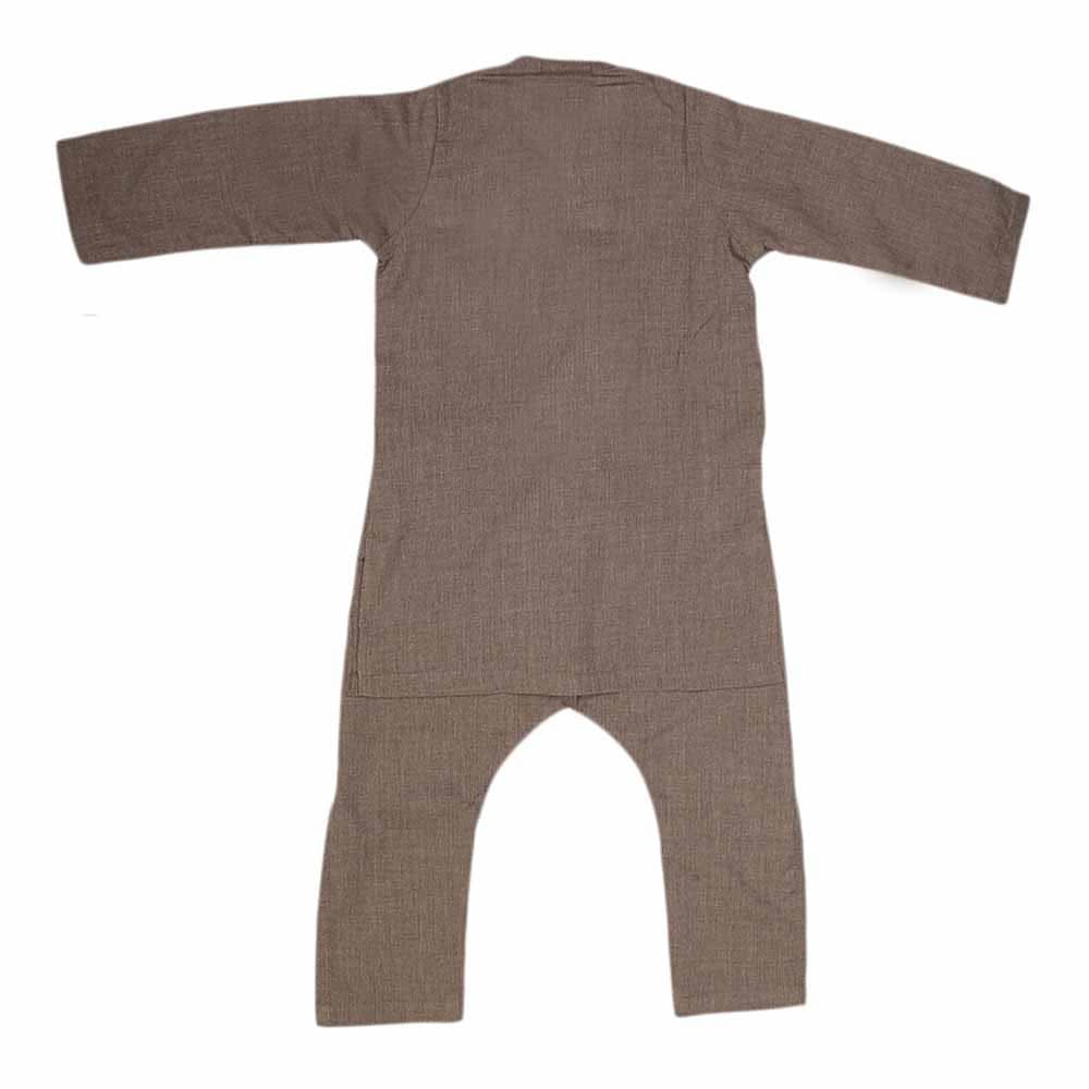 Boys Embroidered Shalwar Suit - Brown, Kids, Boys Shalwar Kameez, Chase Value, Chase Value