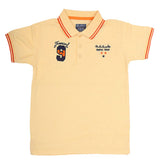 Boys Half Sleeves Polo T-Shirt - Lemon, Kids, Boys T-Shirts, Chase Value, Chase Value