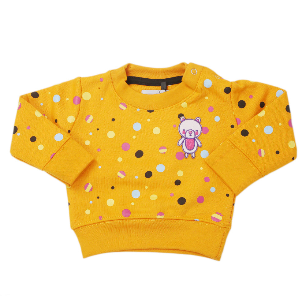 Newborn Girls Eminent Fleece Sweatshirt - Orange, Kids, New Born Girls Winterwear, Eminent, Chase Value