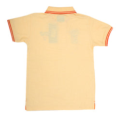 Boys Half Sleeves Polo T-Shirt - Lemon, Kids, Boys T-Shirts, Chase Value, Chase Value