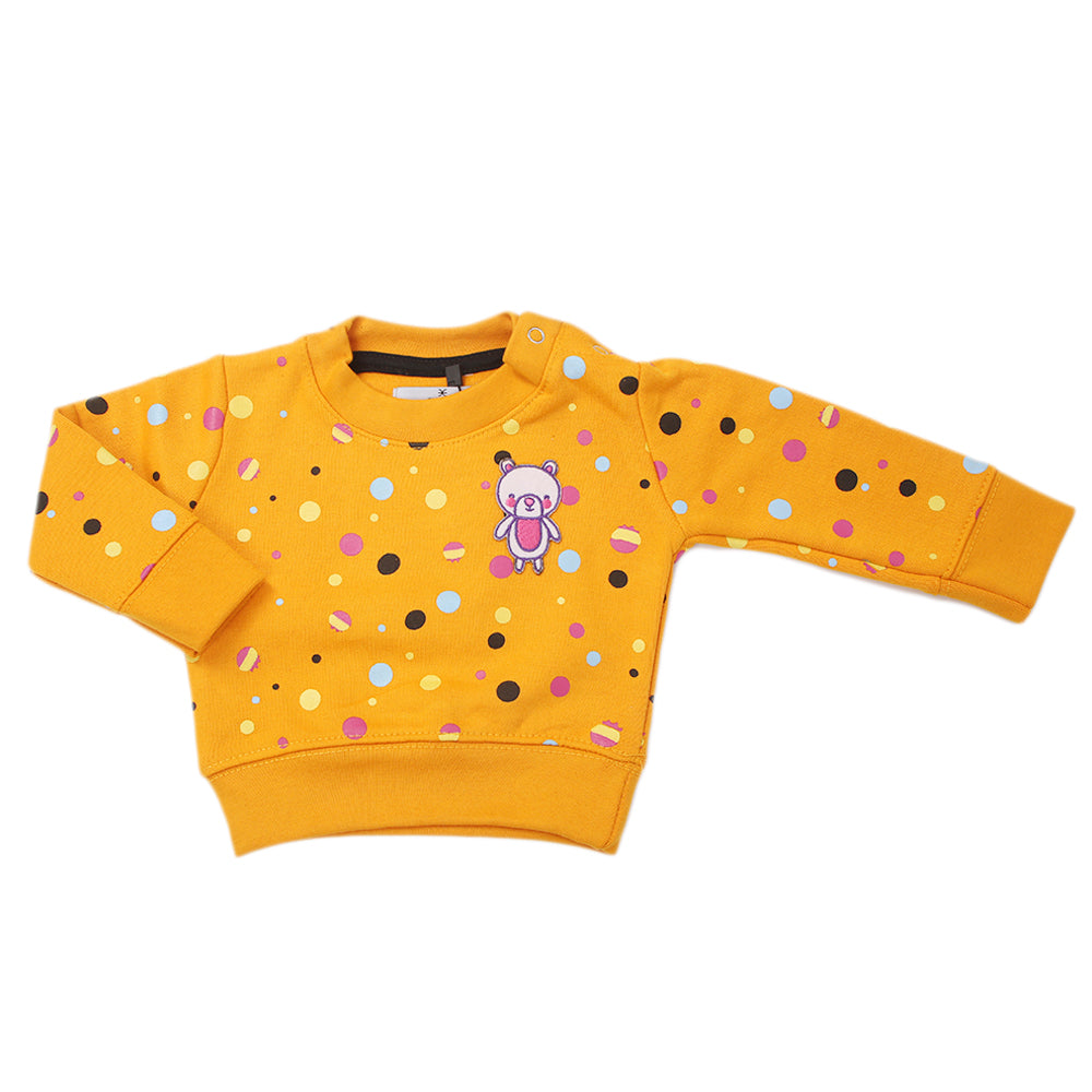 Newborn Girls Eminent Fleece Sweatshirt - Orange, Kids, New Born Girls Winterwear, Eminent, Chase Value