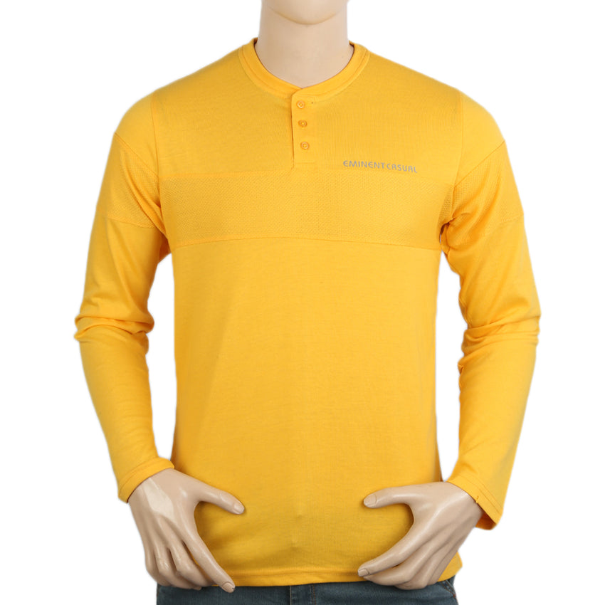 Eminent Men's Full Sleeves T-Shirt - Yellow, Men's T-Shirts & Polos, Eminent, Chase Value