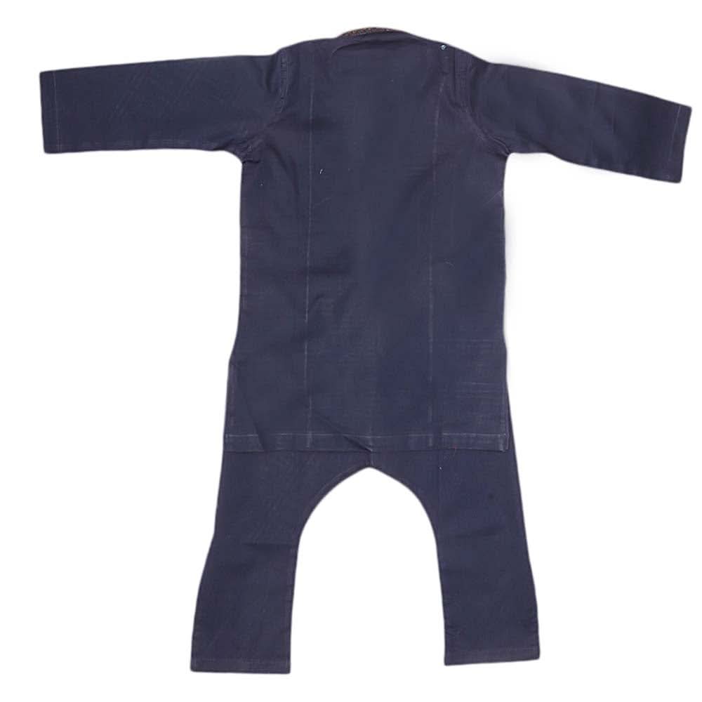 Boys Embroidered Shalwar Kameez - Navy Blue, Kids, Boys Shalwar Kameez, Chase Value, Chase Value